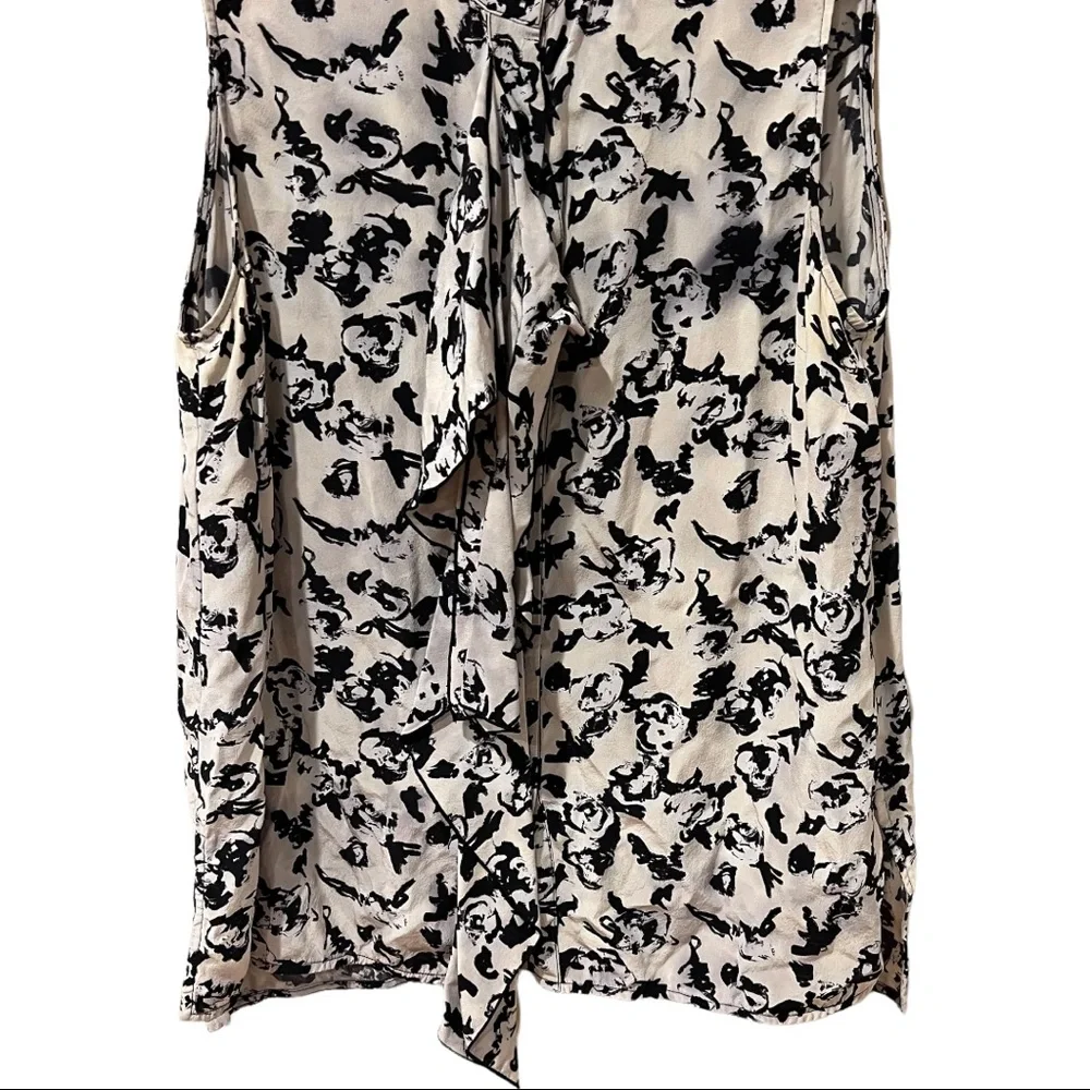 Proenza Schouler Silk Scribble Rose Ruffle Top (8) - Picture 8 of 11